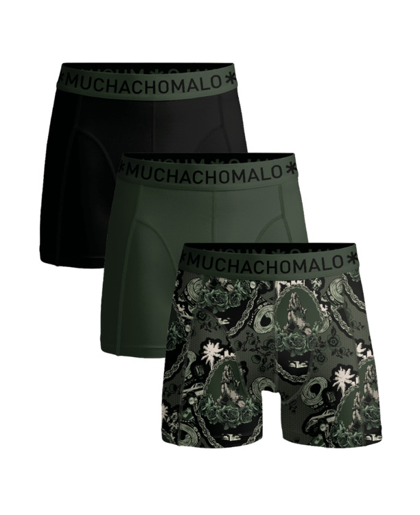 Men 3-Pack Boxer Shorts Print/Solid