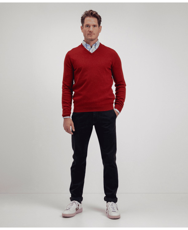 Merino V- neck Sweater