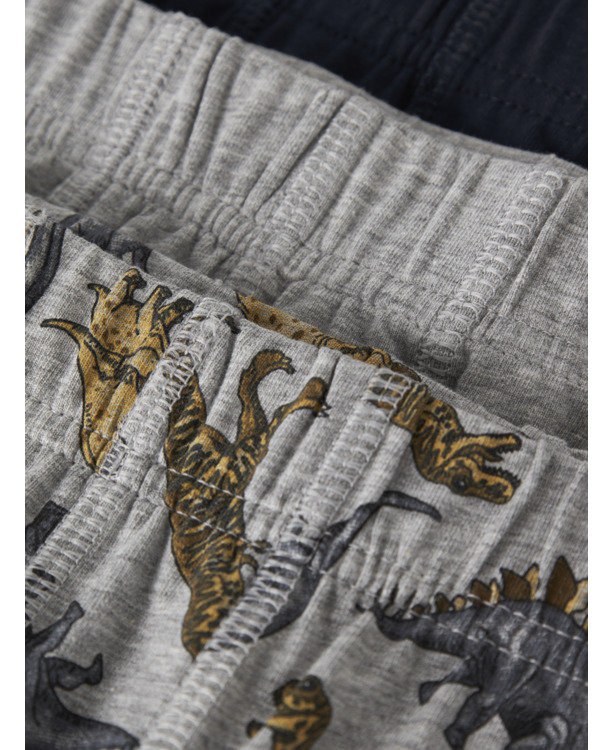 NMMPTIGHTS 3P GRIJS MELANGE DINO INJ Jongens