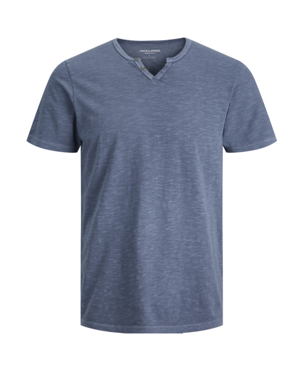 Slim Fit Split hals T-shirt (S/S)