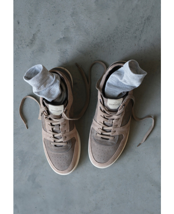 Dstrezzed Heren Lage Sneakers Wit DS Low