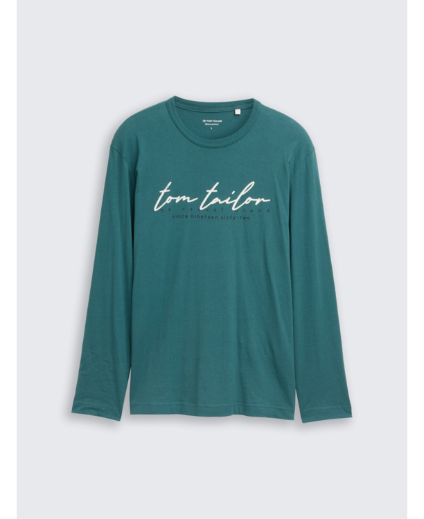 Shirt met lange letters en logo-opdruk