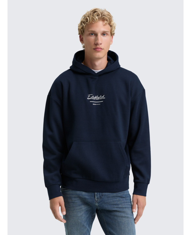 Relaxed fit hoodie met print