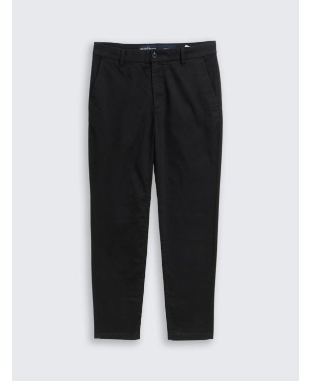 Regular fit chino broek met structuur