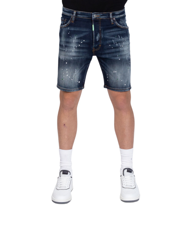 MB SMALLE BLAUWE KORTE SPIJKERBROEK WH/NEONGR MANNEN