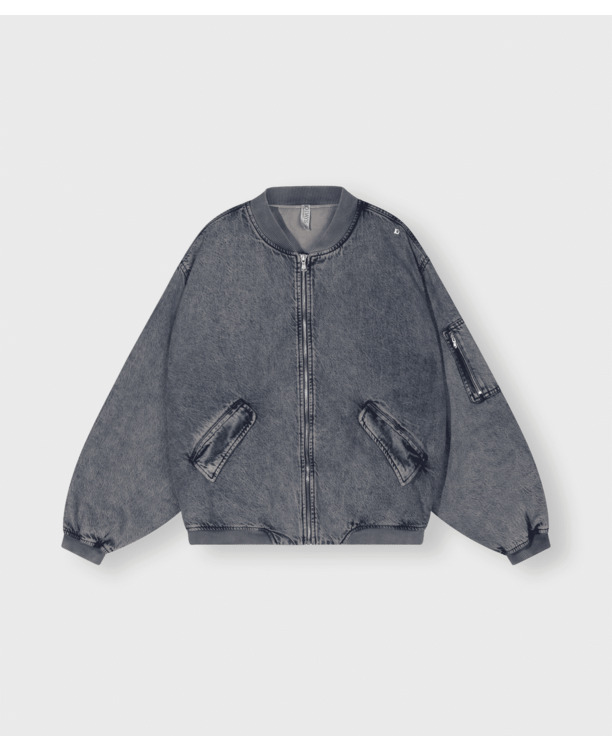 10DAYS Dames denim bomberjack katoen lyocell