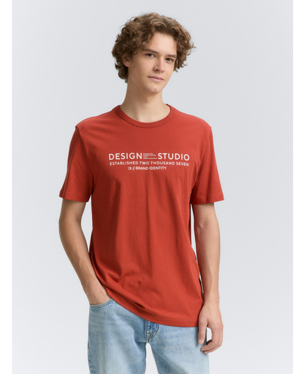 Basic T-shirt met logoprint