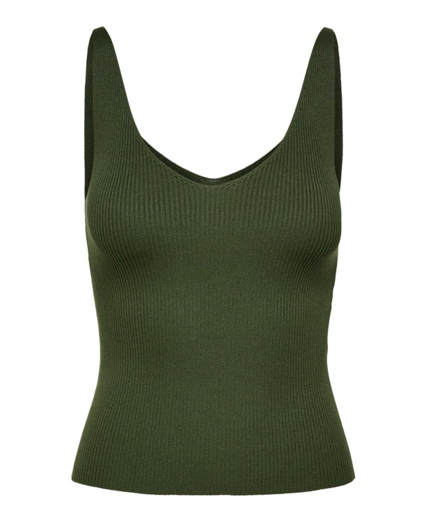 Knit Fit V-Neck Sleeveless (S/L) Gebreide top