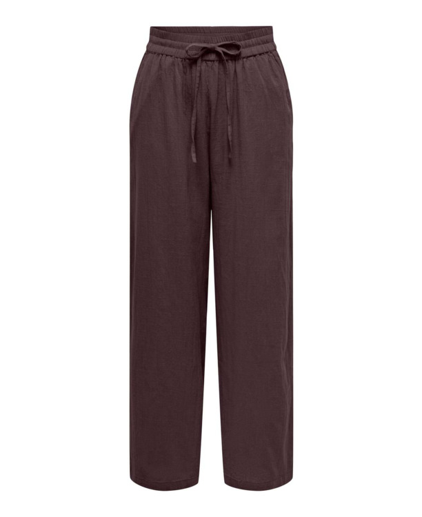 Regular Fit Basic elastische taillebroek met zijzakken