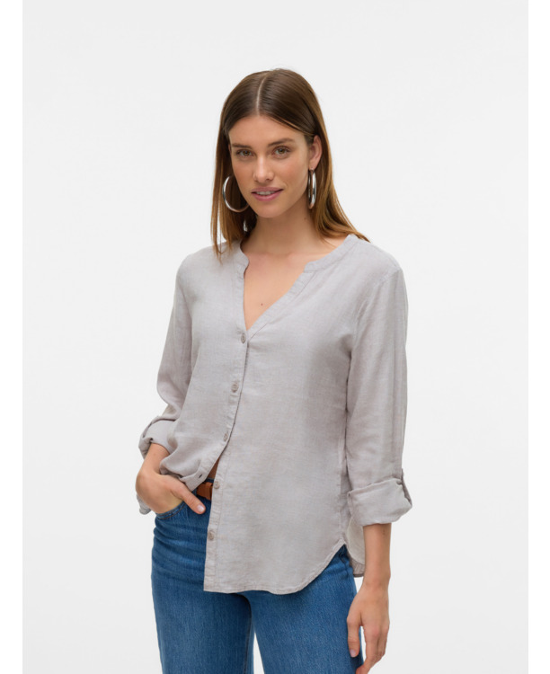 VMLINN LS V-NECK SHIRT WVN NOOS