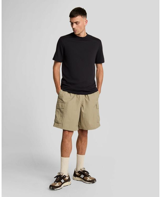 Twill Texture Crewneck T-Shirt