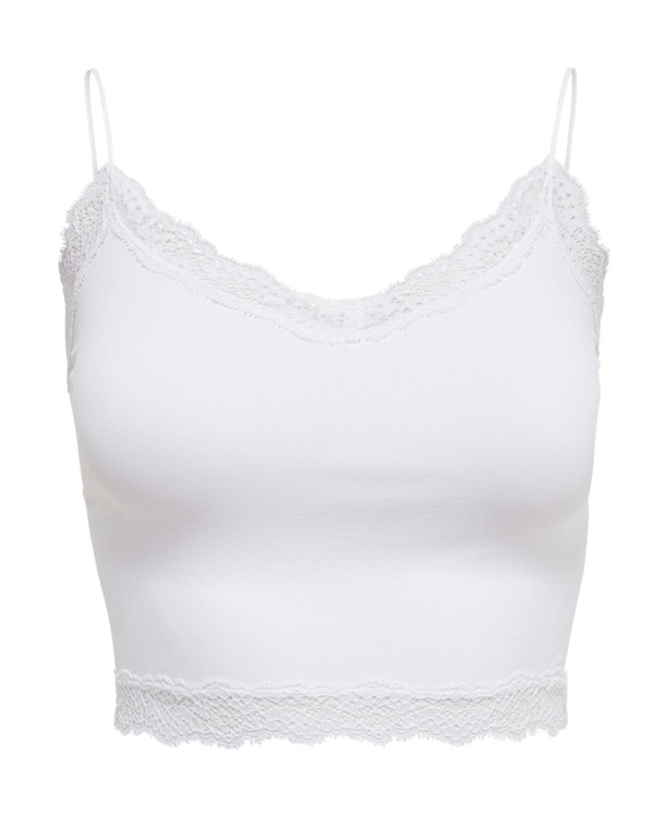 ONLVICKY LACE SEAMLESS CROPPED TOP NOOS
