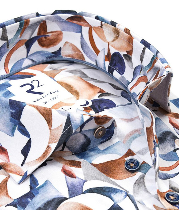 R2 Overhemd Print Multicolor
