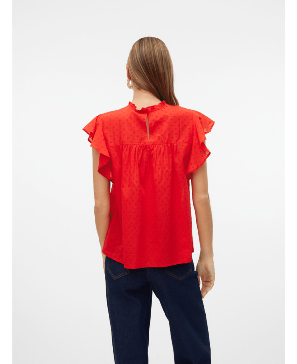 VMTRINE SL LACE TOP WVN NOOS