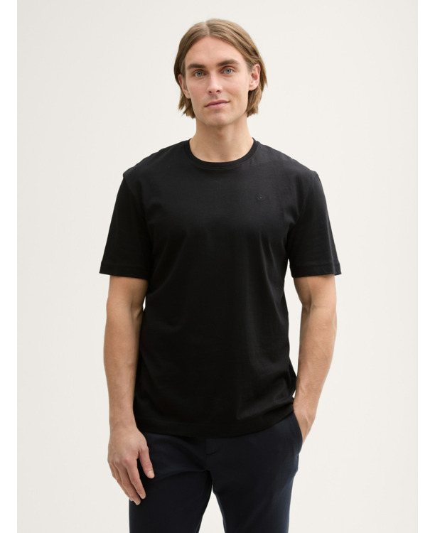Basic T-shirt met opdruk logo