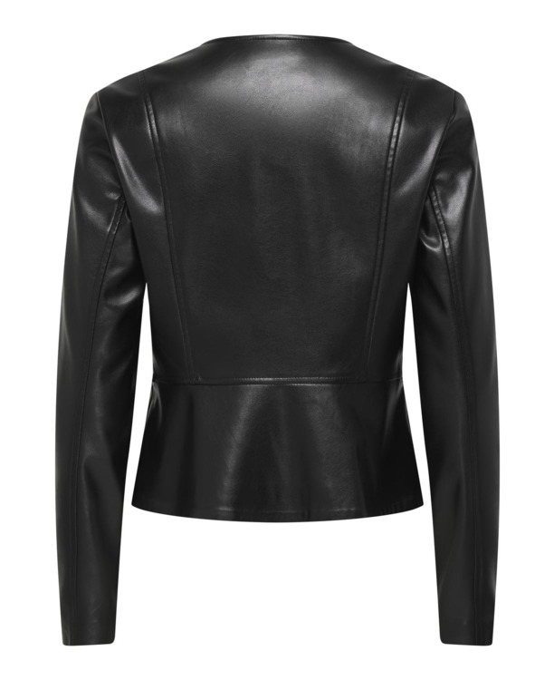 ONLY dames Biker Jacket leer zwart