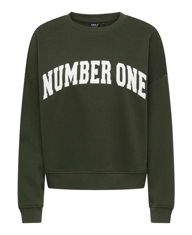 Loose Fit O-Neck Long Sleeves (L/S) Sweatshirt met print