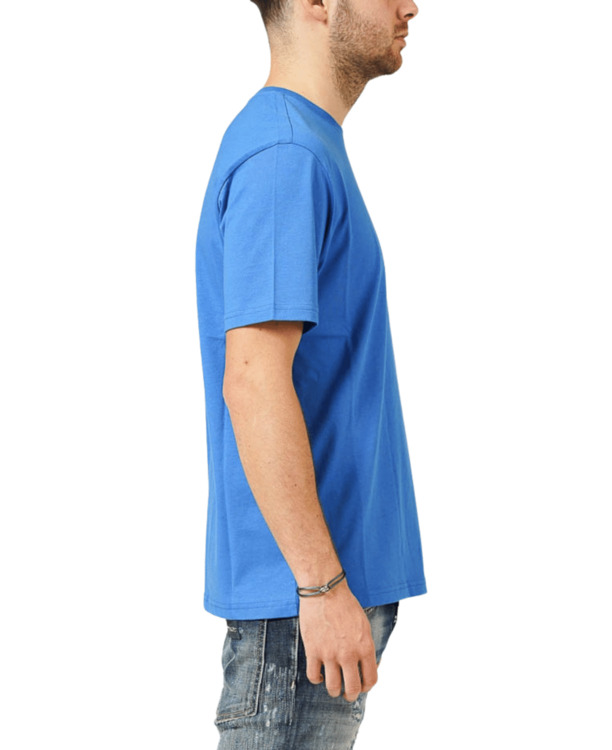 MIJN MERK ONDERSTEBOVEN BORST KOBALT T-SHIRT MANNEN