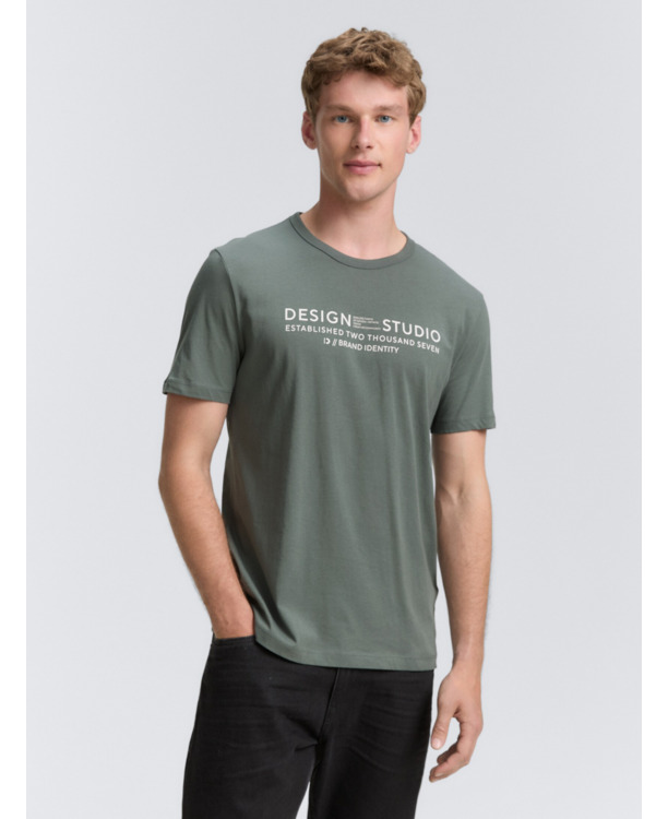 Basic T-shirt met logoprint