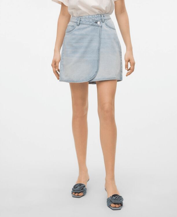 VMBETTY SHORT WRAP DENIM SKIRT GU32