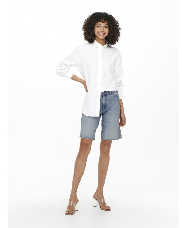 Regular Fit Lange Denim Shorts