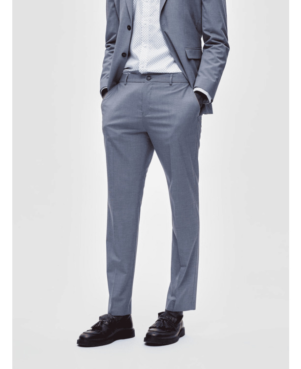 SLHSLIM-TIMELIAM LT BLU STRUC TRS F