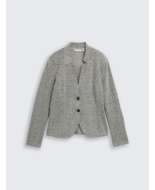 Aansluitende jacquard blazer