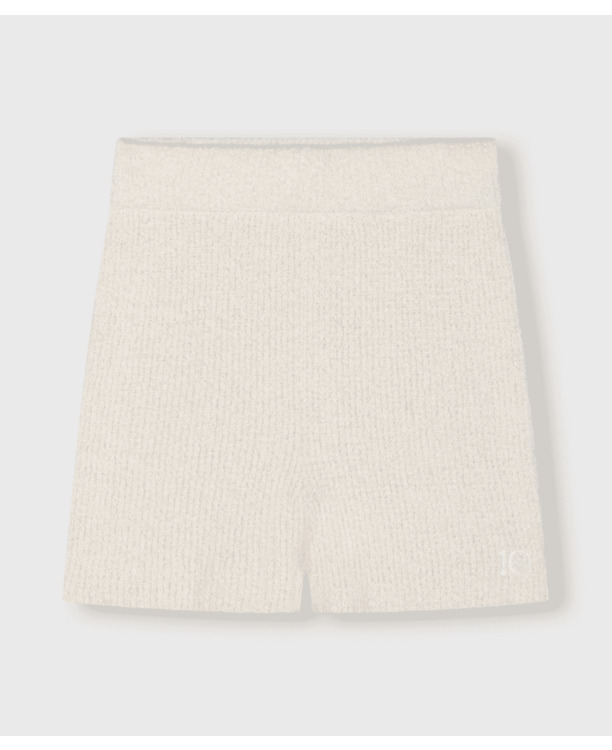 boucle knit shorts