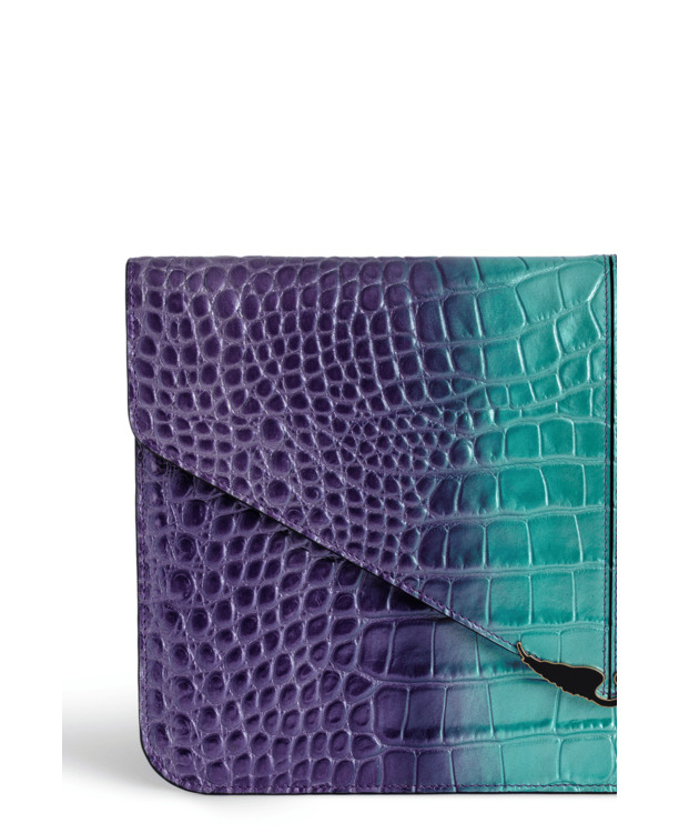 BORDERLINE POUCH METAL EMBOSSE