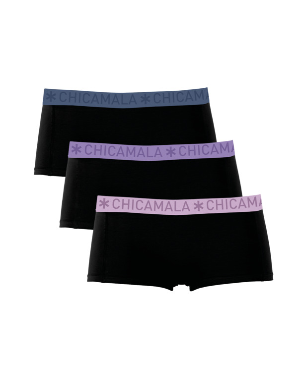 Meisjes 3-pack Boxer Shorts Effen