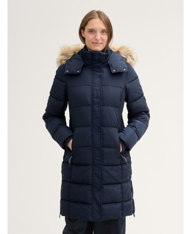 Pufferjacks met afneembare capuchon