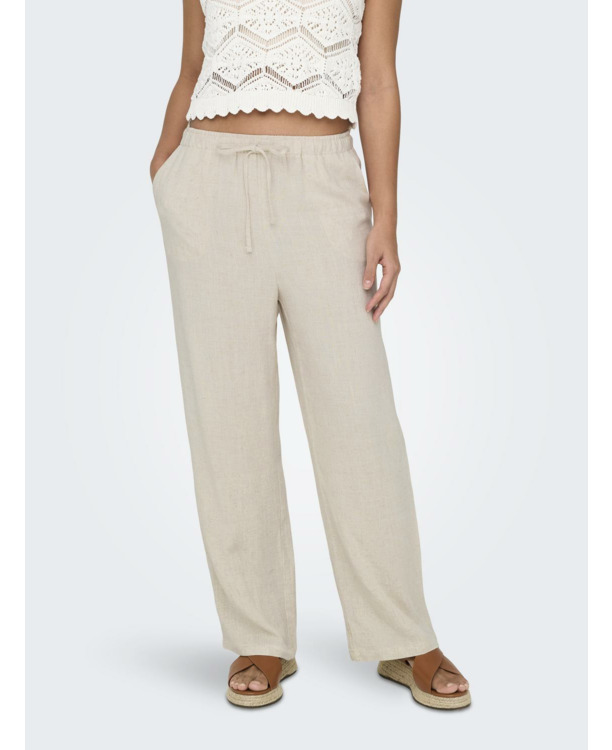 Straight Fit Straight fit basic broek met middelhoge taille