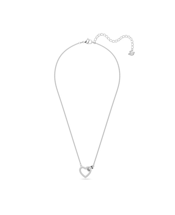 Lovely Necklace Rhodium shiny Crystal