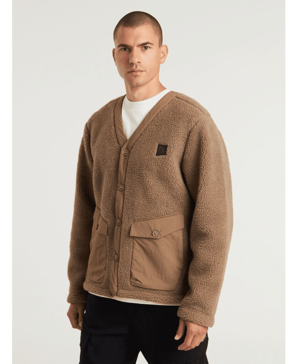 Chasin Heren Lange Mouw Shirt Karo Fleece