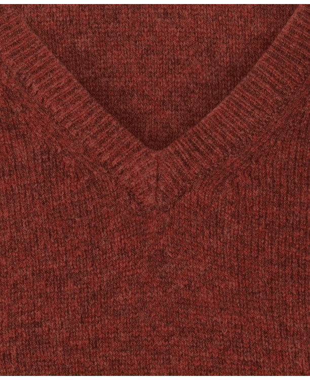 Lambswool V- neck Sweater