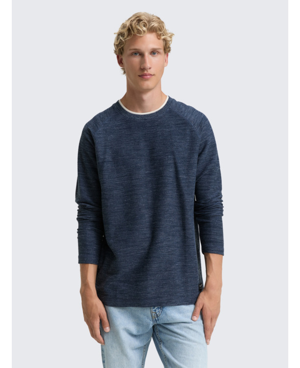 Shirt met lange mouwen en textuur