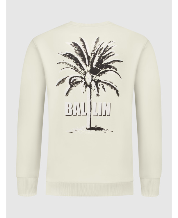 Tweekleurige Palm Sweater 100% Katoen Mannen