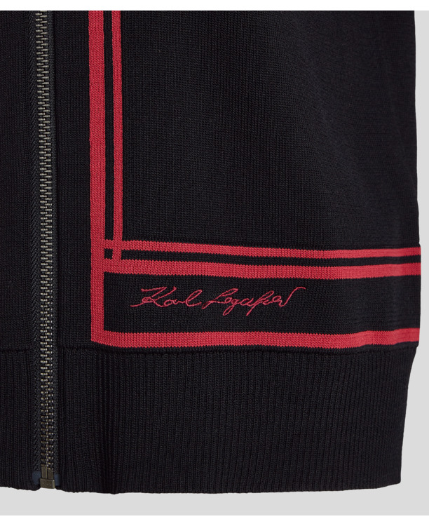 SIGNATURE ZIP UP CARDIGAN