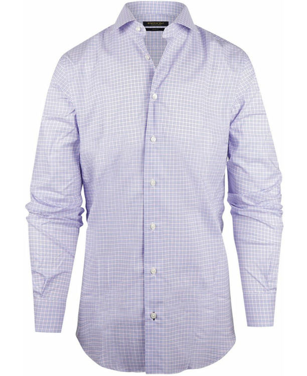 Steppin' Out Overhemd Slim-Fit Ruiten Blauw Rood