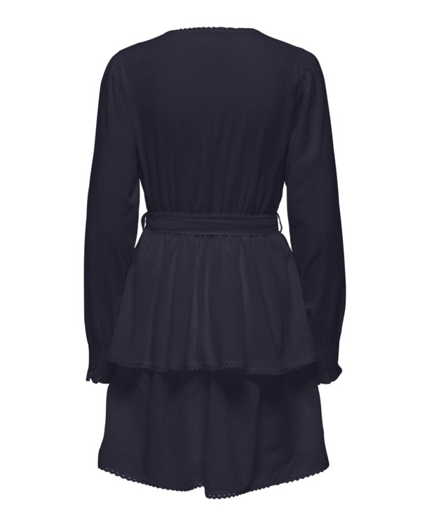 Regular Fit V-Neck Long Sleeves (L/S) Elegante regular fit jurk met ceintuur in de taille