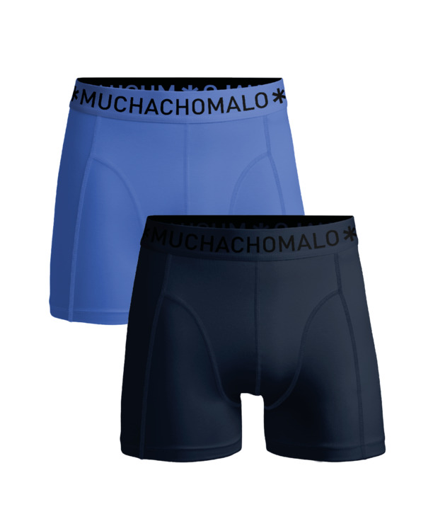 Jongens 2-Pack Boxershorts Effen Blue