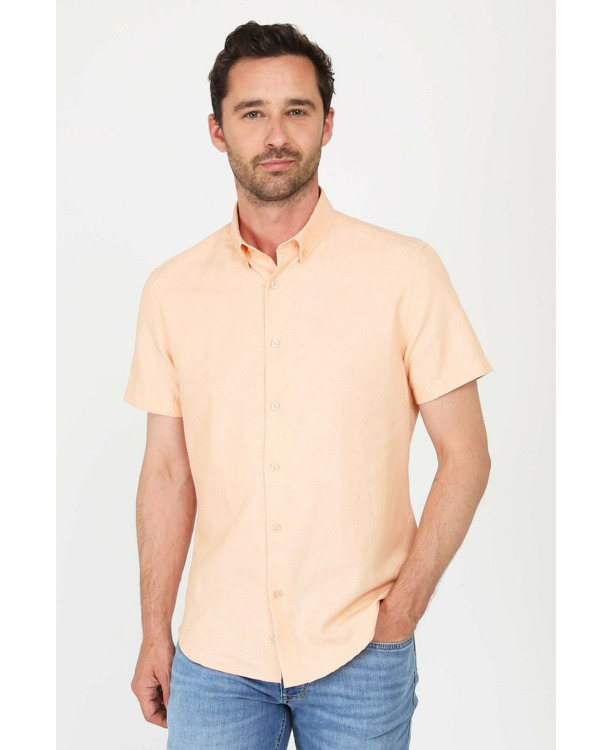 Suitable Short Sleeve Overhemd Oranje
