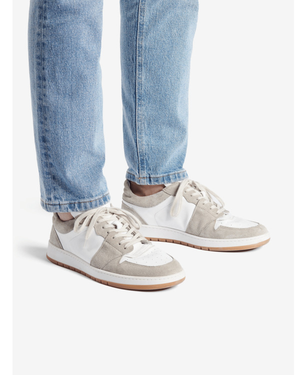 Chicago Leer-Suède sneaker Heren