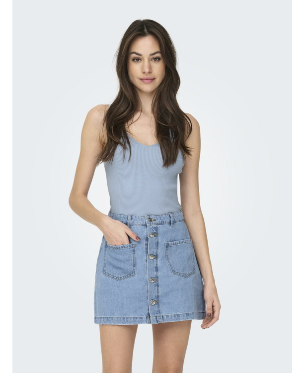 Knit Fit V-Neck Sleeveless (S/L) Gebreide top