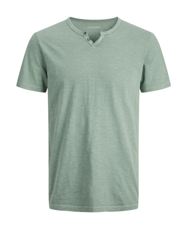 Slim Fit Split hals T-shirt (S/S)