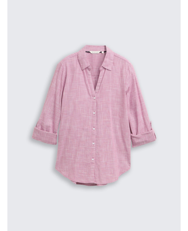 Regular fit blouse van katoen