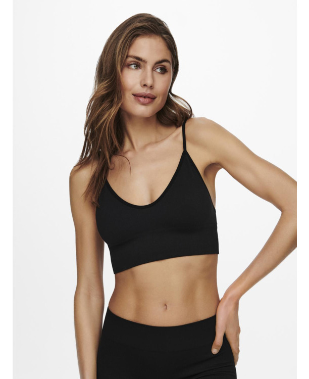 ONLVICKY RIB SEAMLESS VNECK TOP NOOS ACC