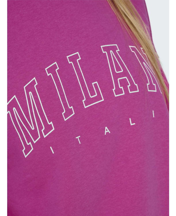 Loose Fit O-Neck Long Sleeves (L/S) Sweatshirt met print