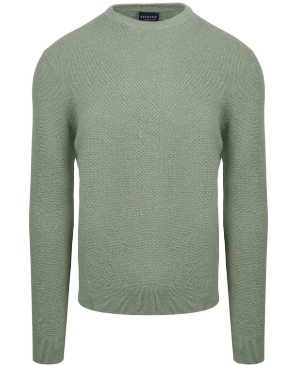 Suitable Trui Structuur Groen