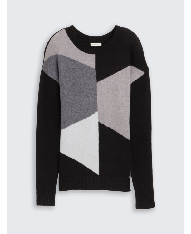 Gebereide trui met patroon